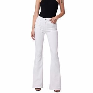 NWT Hudson Holly High-Rise Flare Jeans White Size 25 High Waisted Flared Denim